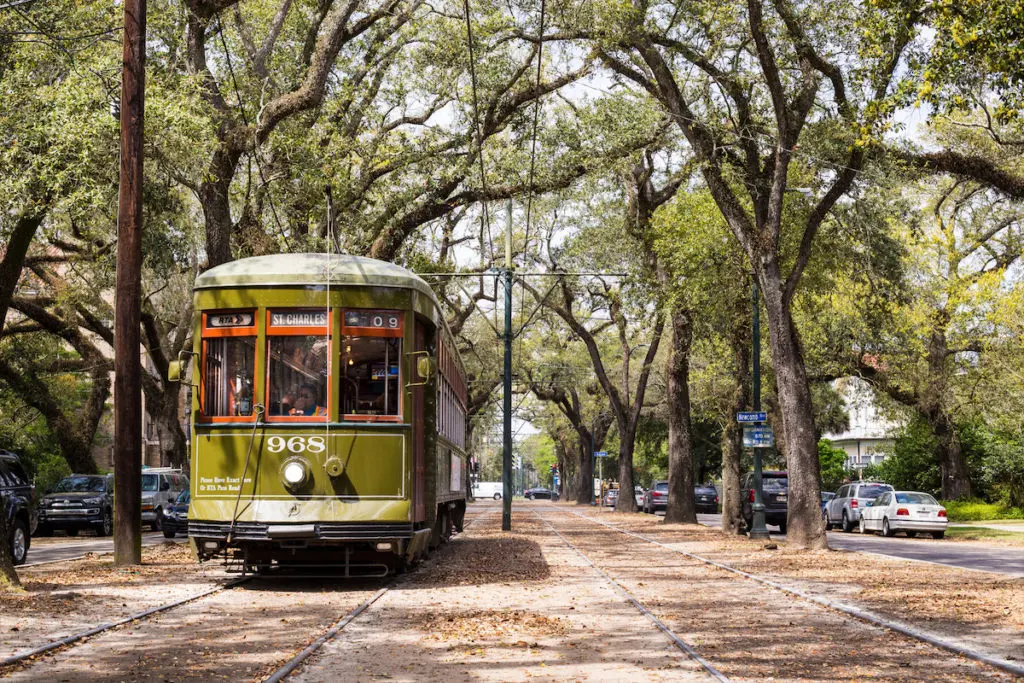 The historic St. Charles streetcar line in New Orleans. (All photos courtesy of the Four Seasons New Orleans)