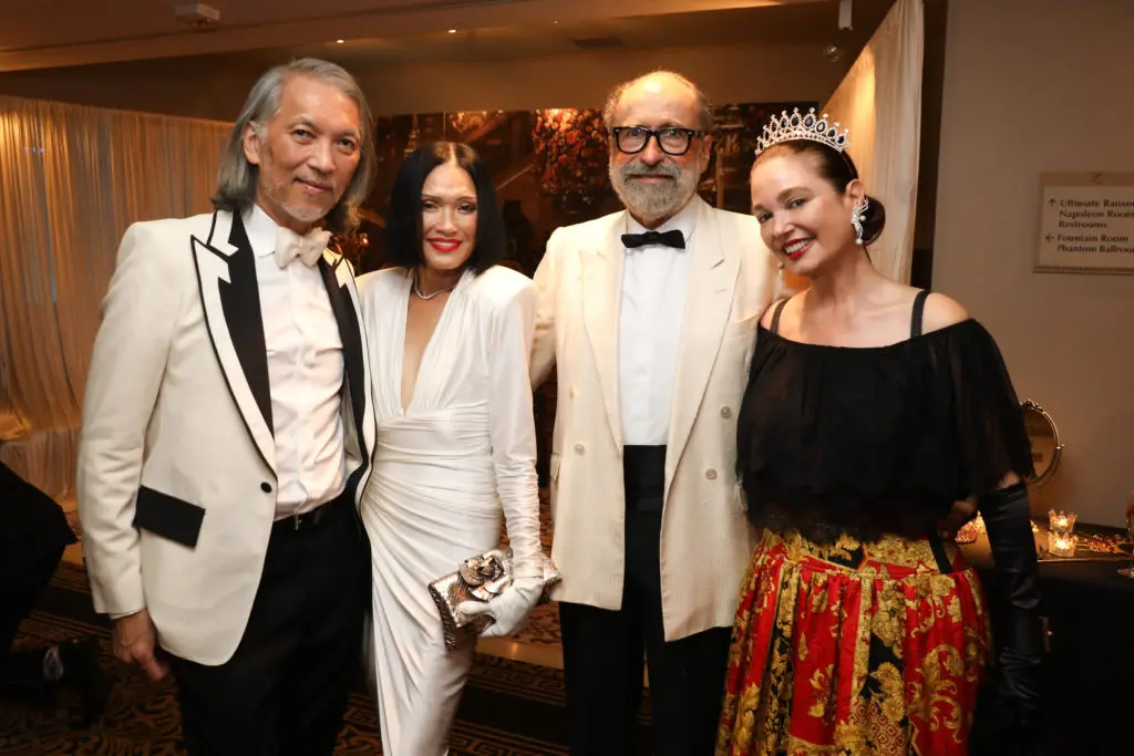 Duyen & Marc Nguyen, Giorgio & Maria Bassa at Nicole Lassiter's 40th birthday party at Hotel Zaza. (Photo by Priscilla Dickson)