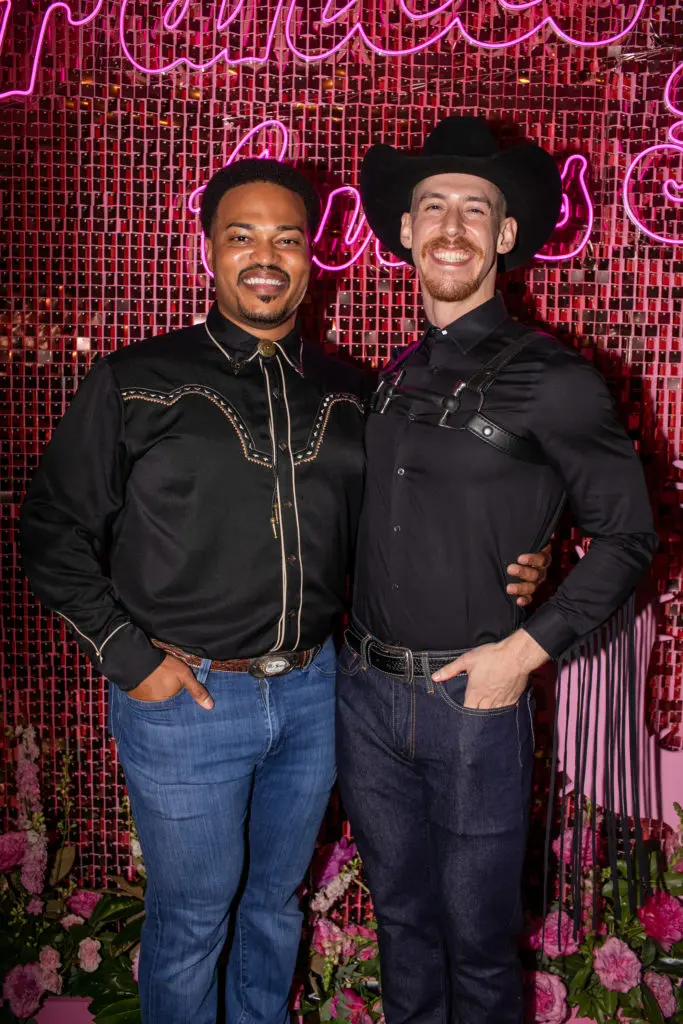 Lionel Sims & Stephen Love at Frances Moody Buzbee's 30th birthday bash. (Photo by Pixel Studio Productions)