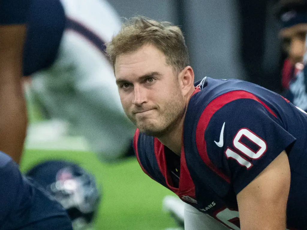Texans quarterback Davis Mills still has a lot to prove. (Photo by F. Carter Smith)