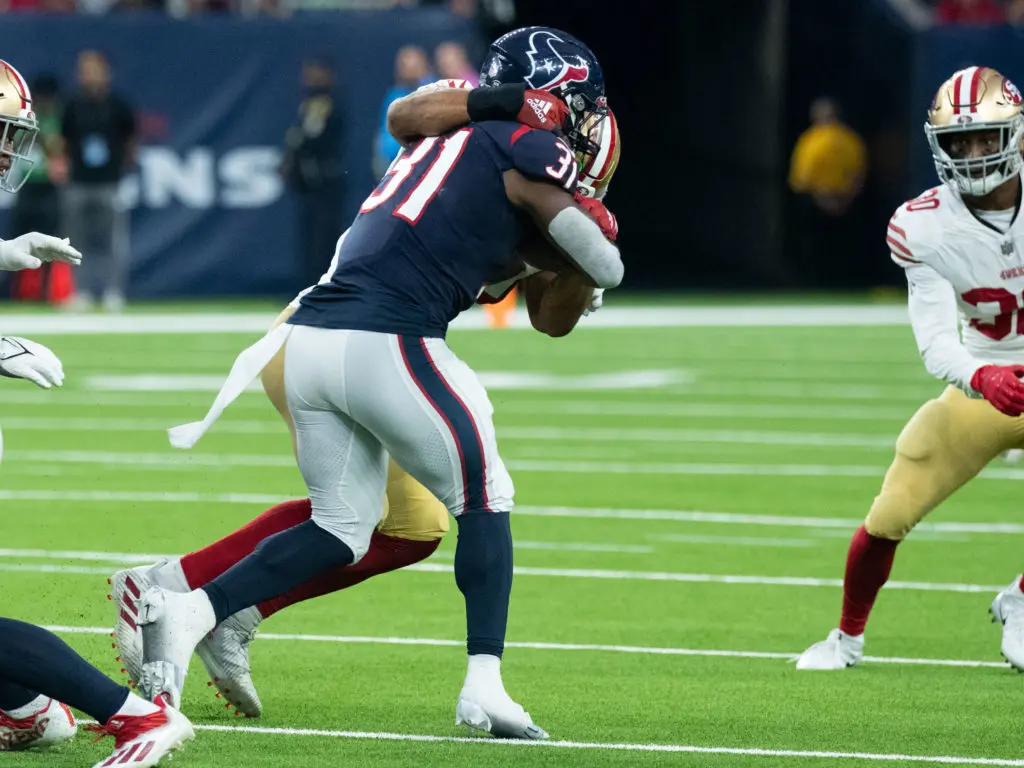 Houston Texans running back Dameon Pierce never got the carries he thought he deserved at Florida. He could in the NFL. (Photo by F. Carter Smith)