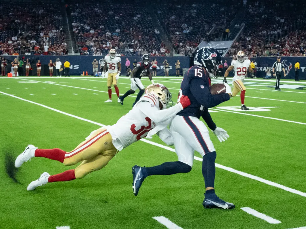 Texans receiver Chris Moore is showing flashes of playmaking. (Photo by F. Carter Smith)