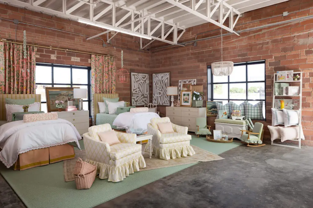 A sophisticated kids' room by The Loveliest Home.  (Photo by Aaron Dougherty)
