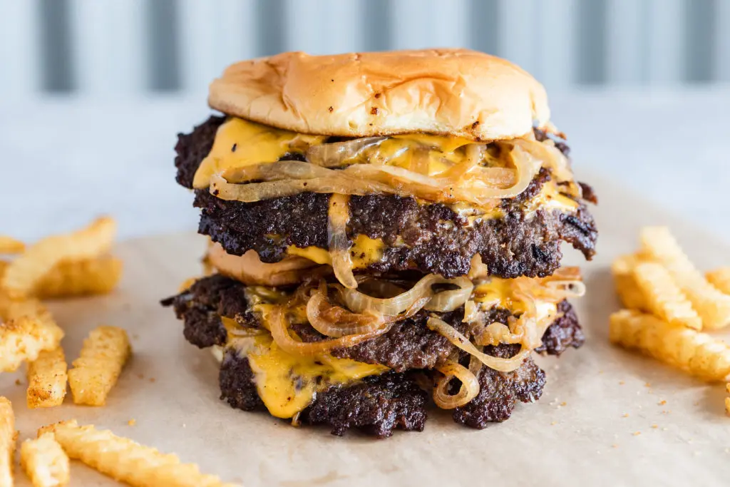 Ta Da! It's the first-place winner of the Good Morning America hunt for the best burger in the country--Trill Burgers. (Photo by Rebecca Wright)