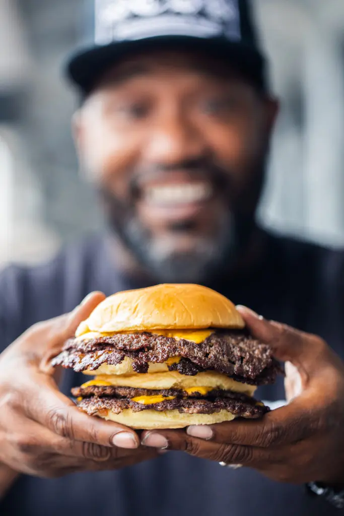 Hip Hop star Bun B is serving up his first place winning Trill Burgers at two Houston pop-ups. (Photo by Rebecca Wright)