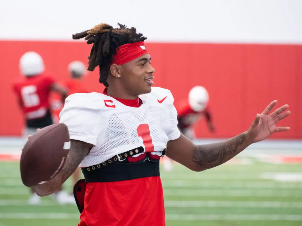 University of Houston receiver Nathaniel Dell does not do anything quietly. (Photo by F. Carter Smith) 
