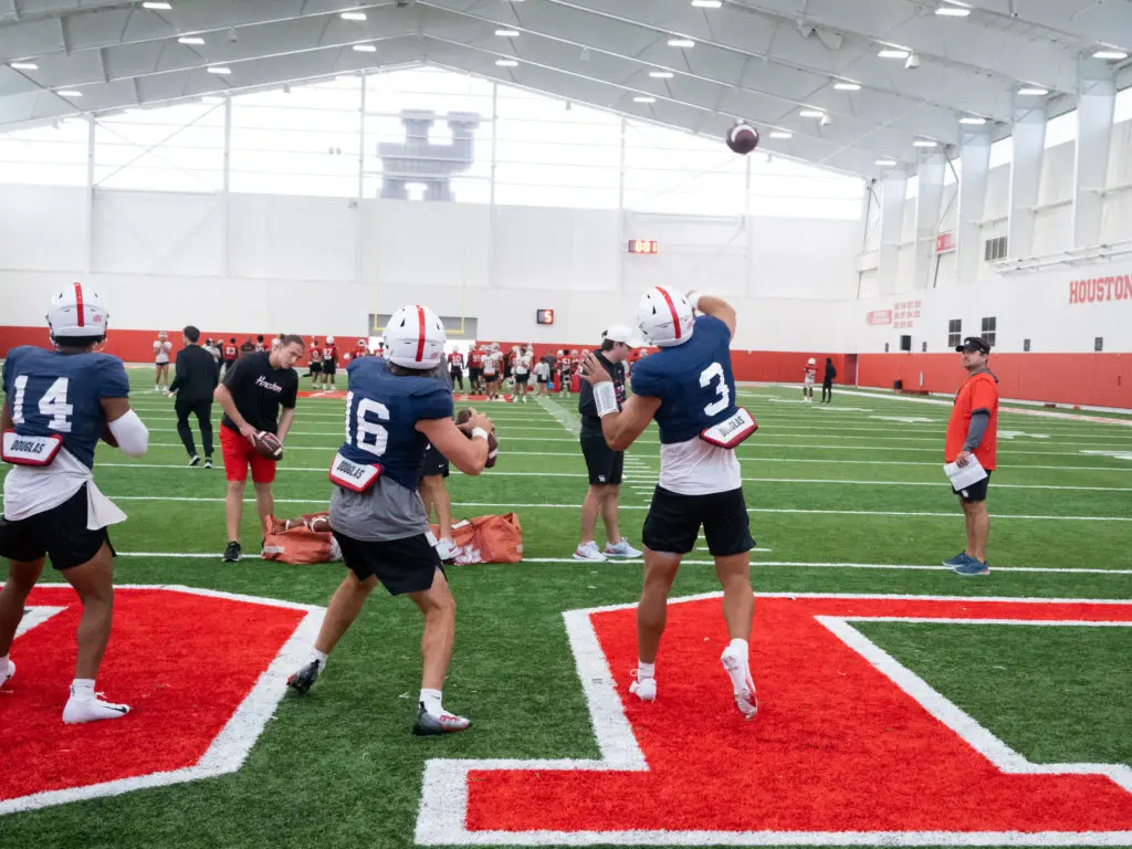 University of Houston quarterback Clayton Tune should have more chances to go deep this season. (Photo by F. Carter Smith)