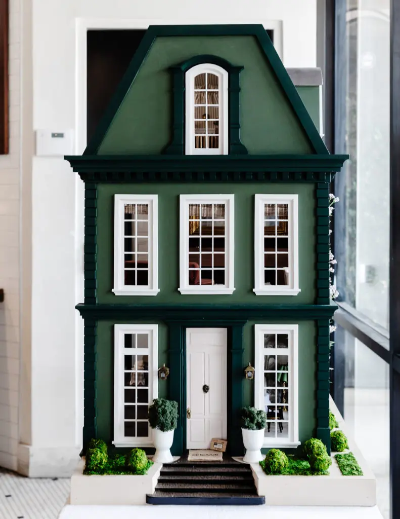 One of two traditional dollhouse designs created for A Shelter for Cancer Families' gala auction. (Courtesy photo)