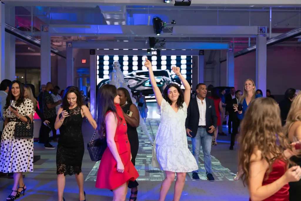 The new Porsche River Oaks dealership's shop became the perfect pop-up club. (Photo by Daniel Ortiz)