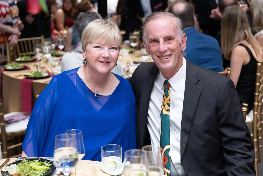 Honoree Leslie Blanton & Jack Blanton at the ROCO Revelry gala dinner at Porsche River Oaks. (Photo by Daniel Ortiz)