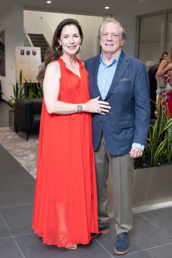 Susanne & Michael Stewart at the ROCO Revelry gala dinner at Porsche River Oaks. (Photo by Daniel Ortiz)