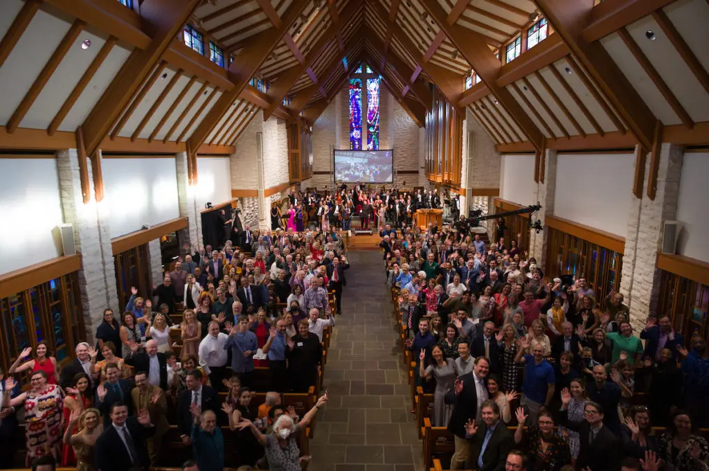ROCO patrons attending the concert at The Church of St. John the Divine (Photo by Daniel Ortiz)