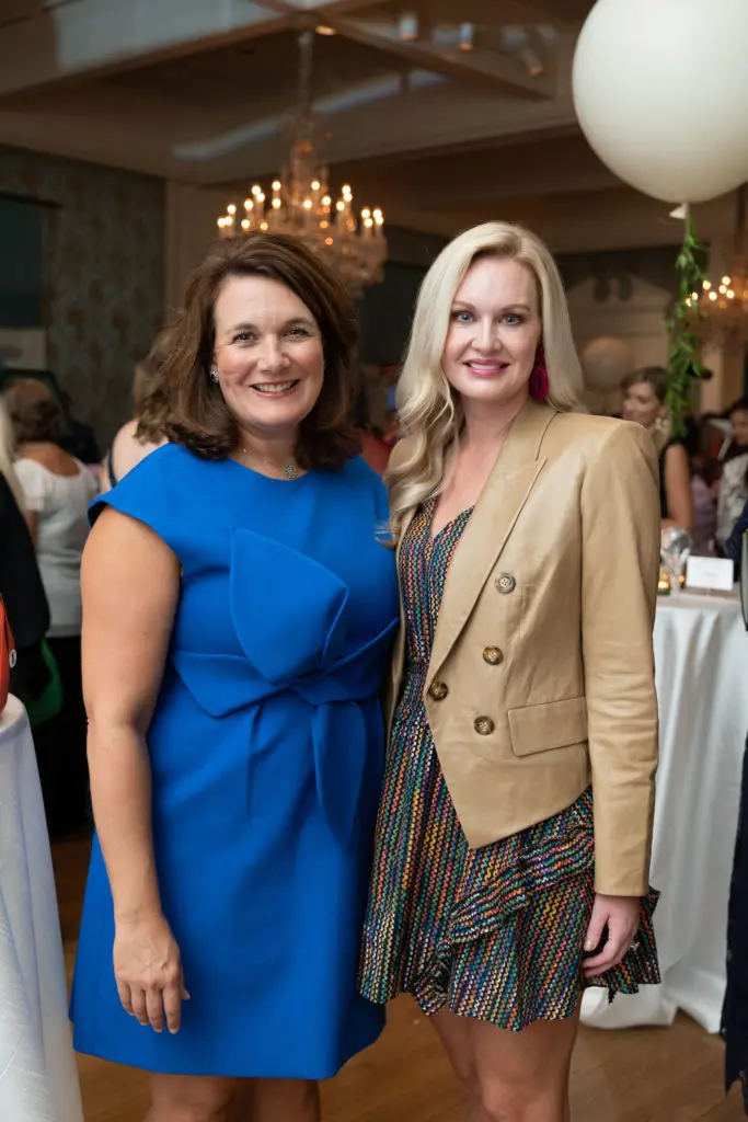 Shanna Bass, ASCF board member Ashley Beecher at the 'La Petite Maison' gala (Photo by Daniel Ortiz)