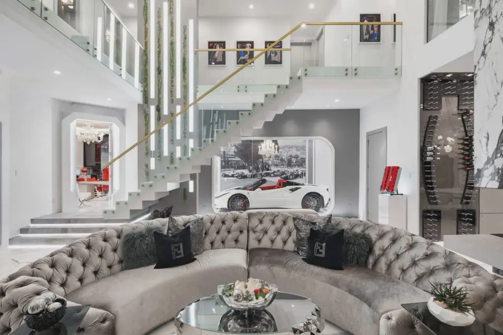 Jackson is an avid car collector, a hobby on fall display within the Dallas home. 