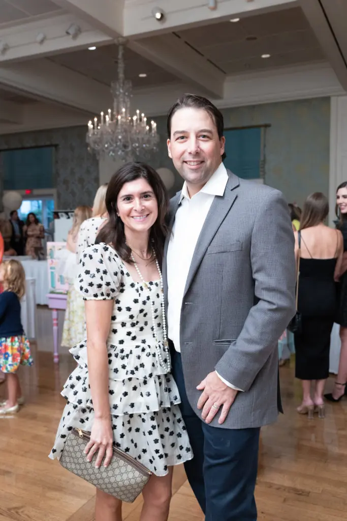 Andrina & Michael Weatherly with Frock Shop at the 'La Petite Maison' gala (Photo by Daniel Ortiz)
