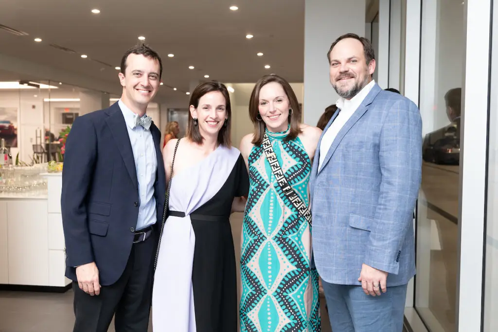 Bailey Jones, Mary Catherine Jones, Erin & Stephen Szalkowski at the ROCO Revelry gala dinner at Porsche River Oaks. (Photo by Daniel Ortiz)