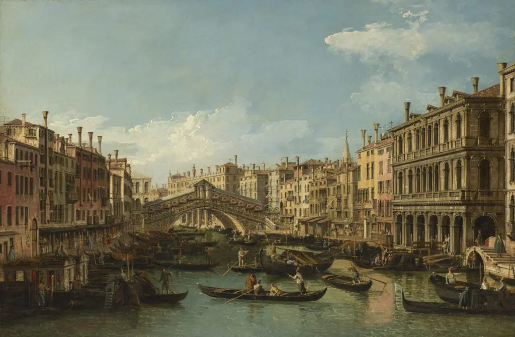 Bellotto, Bernardo, Venice, the Grand Canal with the Rialto Bridge seen from the South