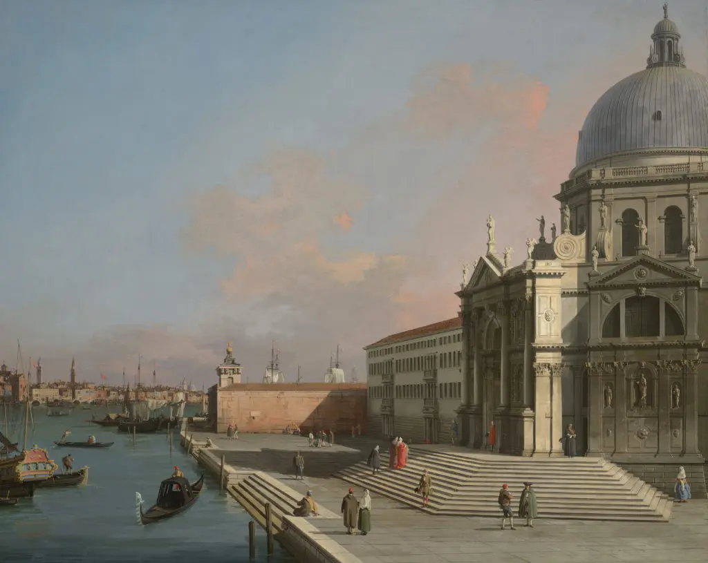 Canaletto, Antonio Canal, Venice, entrance to the Grand Canal looking East with Santa Maria della Salute at right