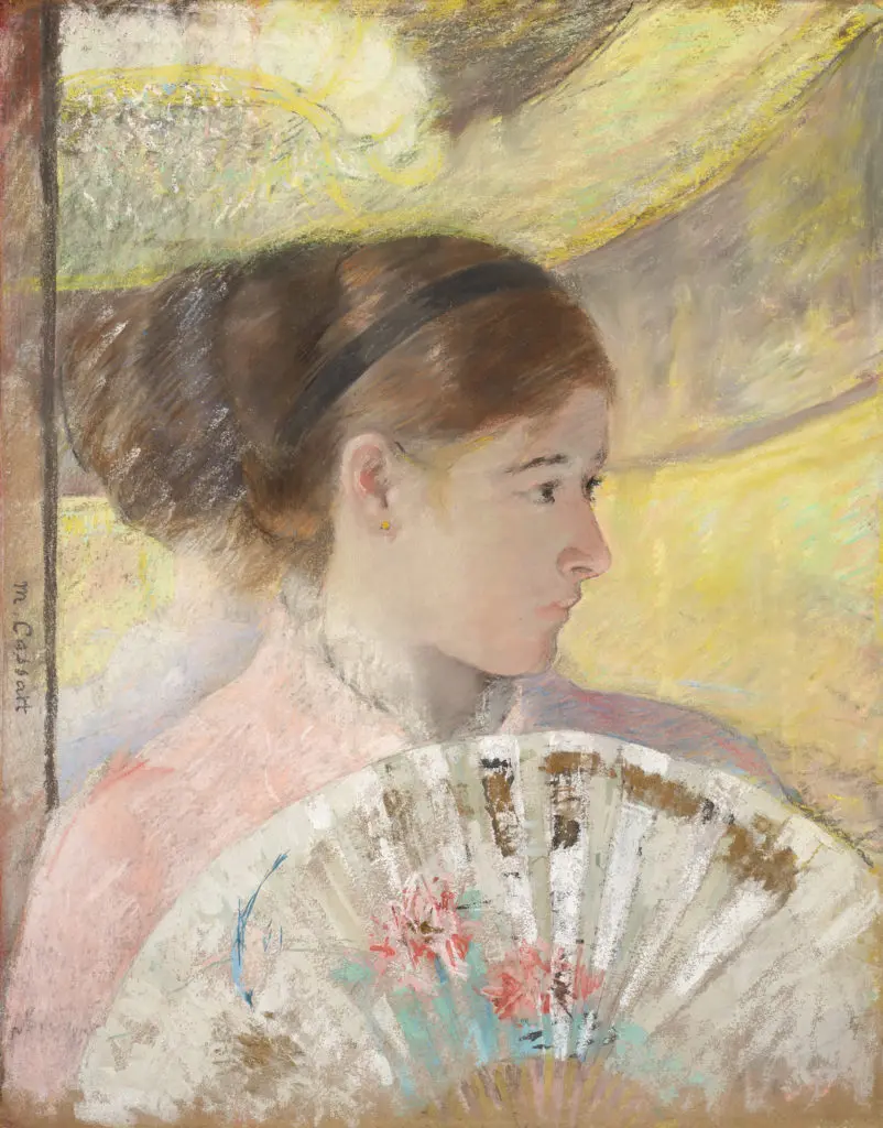 Mary Cassatt's "Young Lady in a Loge Gazing to Right"