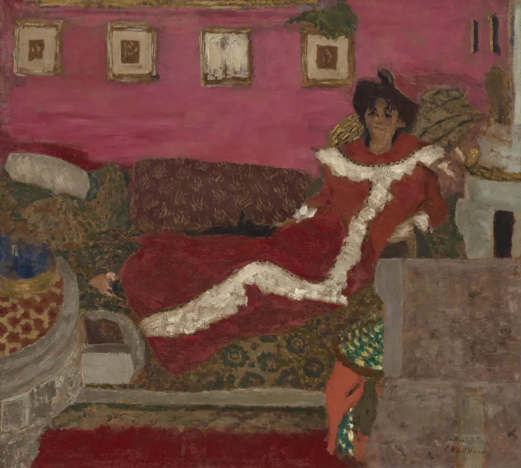 Edouard Vuillard's "Portrait de Madame Delierre, dit Symphonie en rouge"