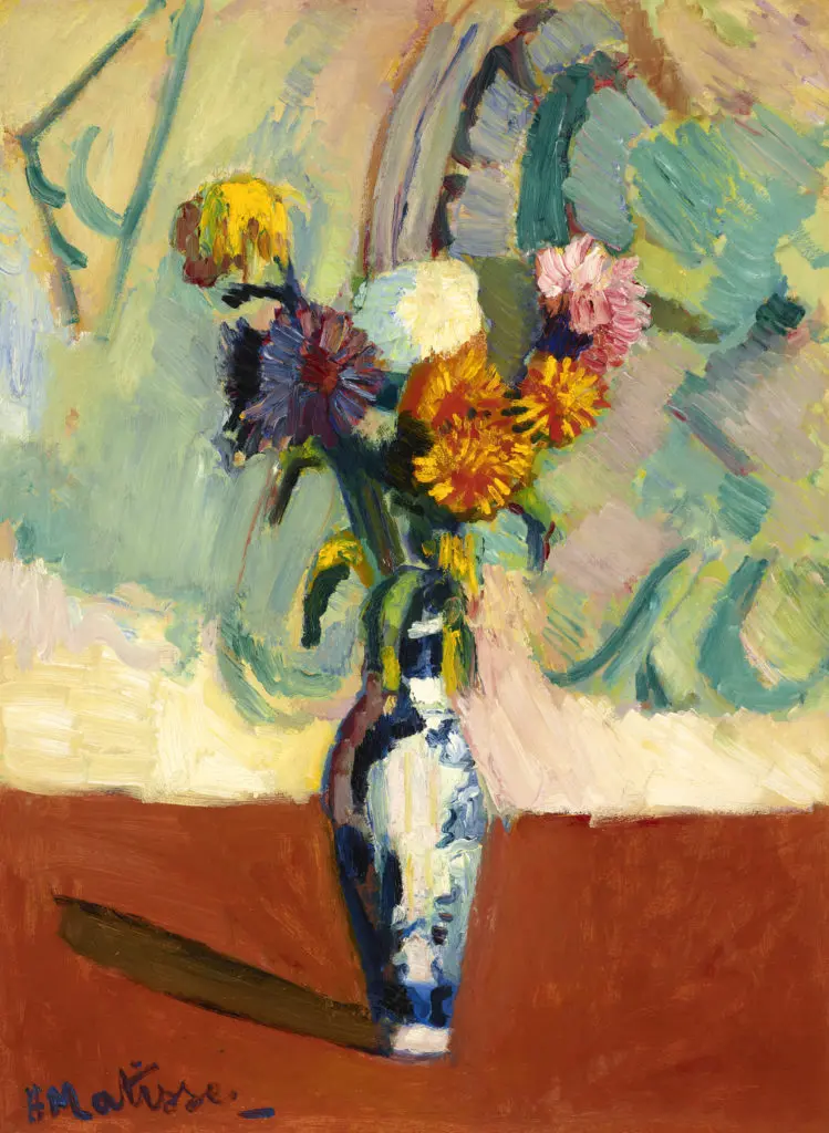 Henri Matisse's "Bouquet, vase chinois"