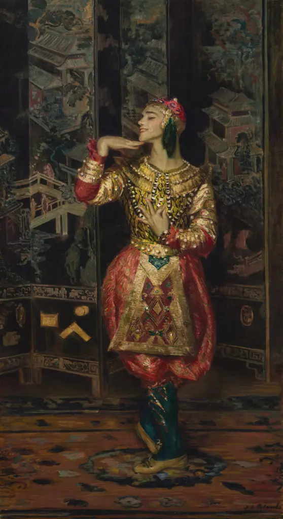 Jacques-Émile Blanche's "Vaslav Nijinsky in 'Danse Siamoise'"