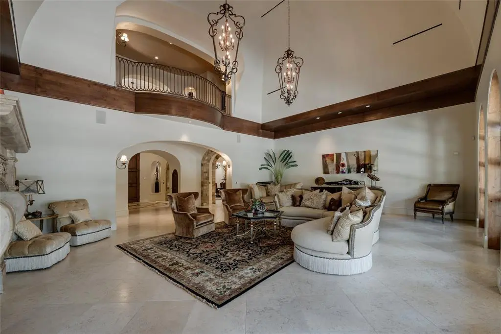 The two-story foyer makes for a grand entrance to Mario Williams' former estate.