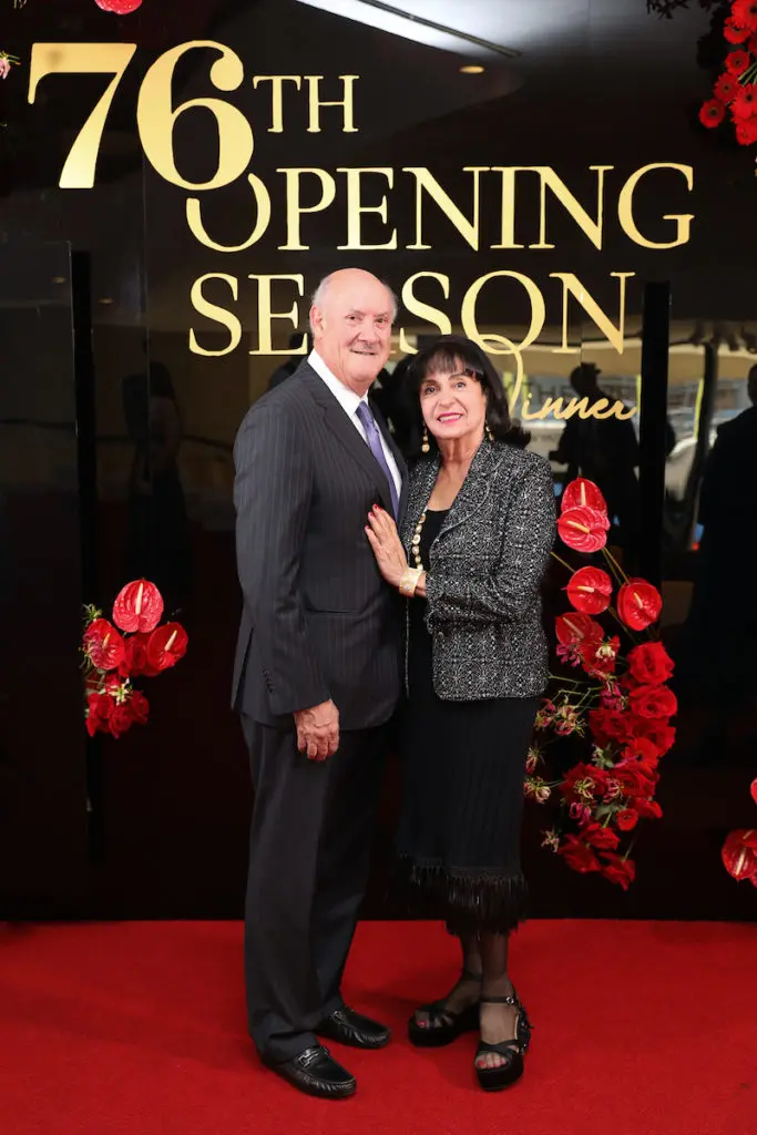 Alley Theatre board president Ken Kades & Mady Kades at the opening season dinner