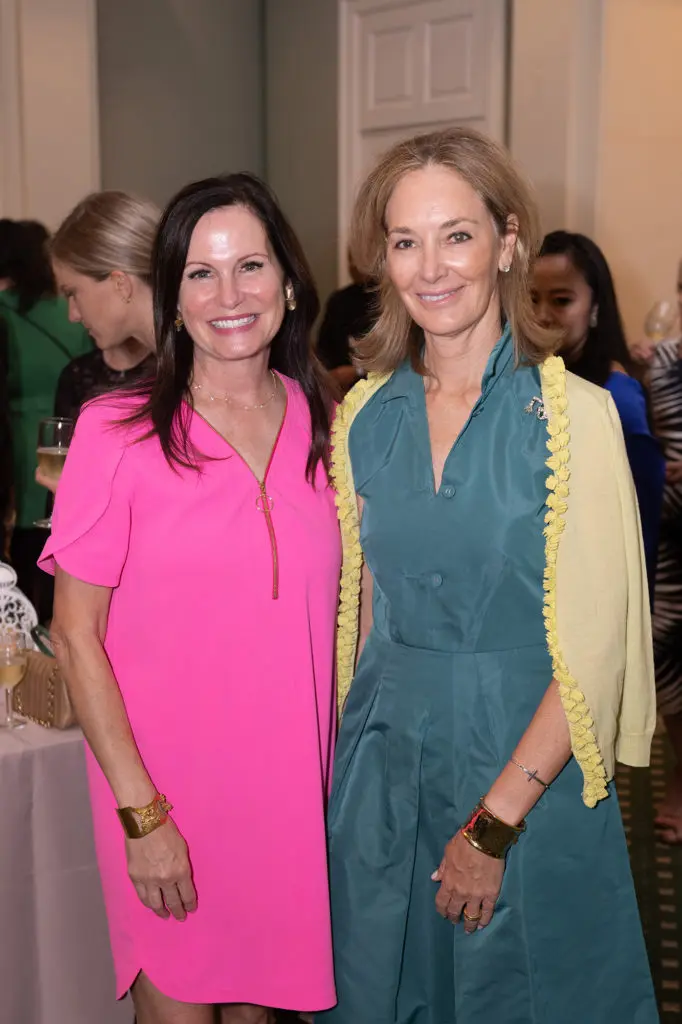 Cabrina Owsley, Renee Lewis at the Houston Ballet Opening Night Onstage Dinner (Photo by Wilson Parish) 
