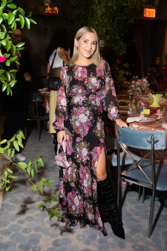 Blogger and clinical psychologist Christie Ferrari at the Vogue Vanguard breakfast at the Four Seasons Hotel New York Downtown (Photo by Jason Sean Weiss/BFA.com. )