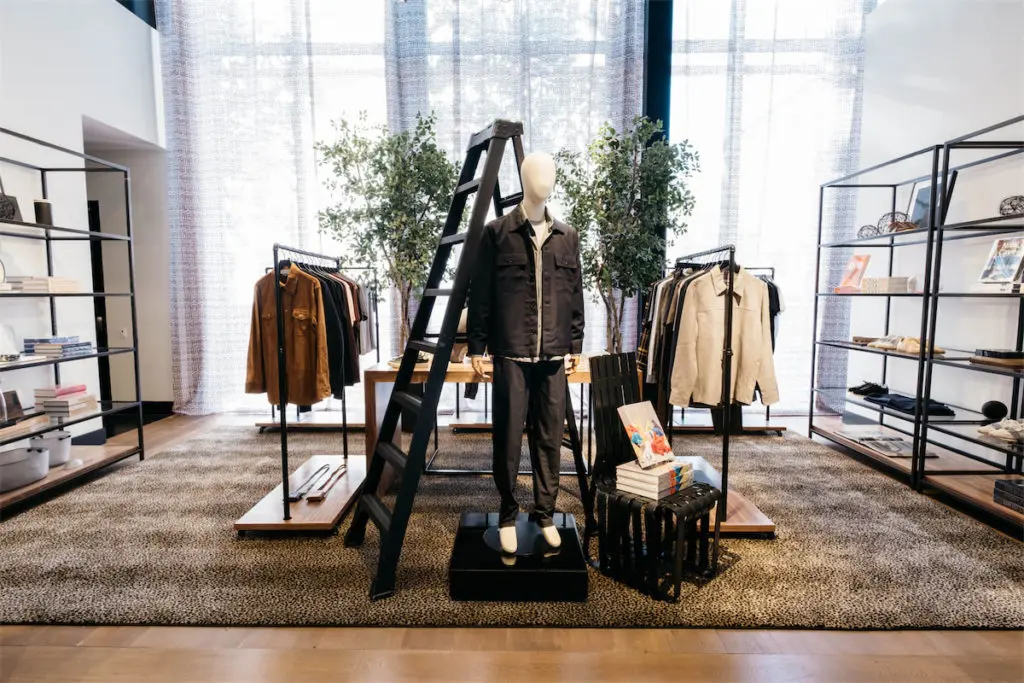 Men's apparel at The Conservatory includes Maison Margiela, NN07, Aspesi, and Ron Dorff.  (Photo by Caroline Fontenot)