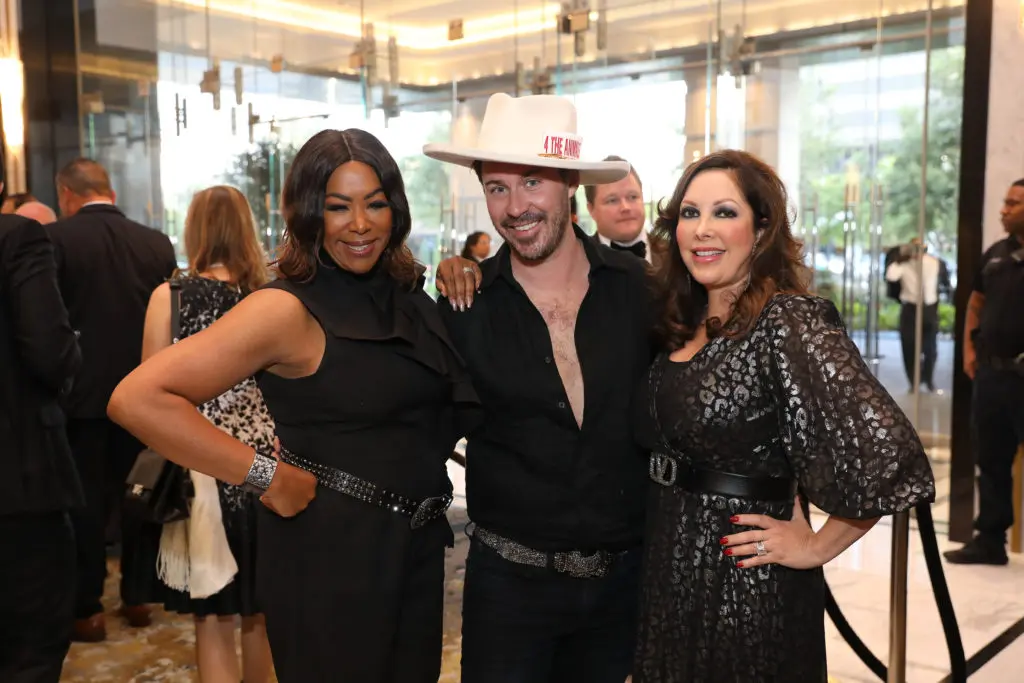 Deborah Duncan, Steven & Sandra Cooper Smith at the Houston PetSet 'Fierce & Fabulous Soirée' (Photo by Priscilla Dickson)