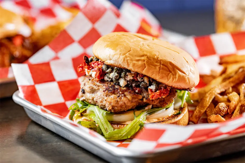 The Give Em The Bird turkey burger at Willie D's is a must-try. (Photo by Kathy Tran)