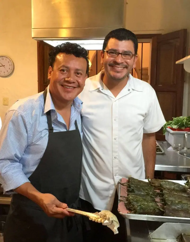 Chef Hugo Ortega and visiting chef Rodolfo Castellanos, winner of Top Chef Mexico (2016), will be hosting two special dinner events in Houston. (Photo by H Restaurant Group)