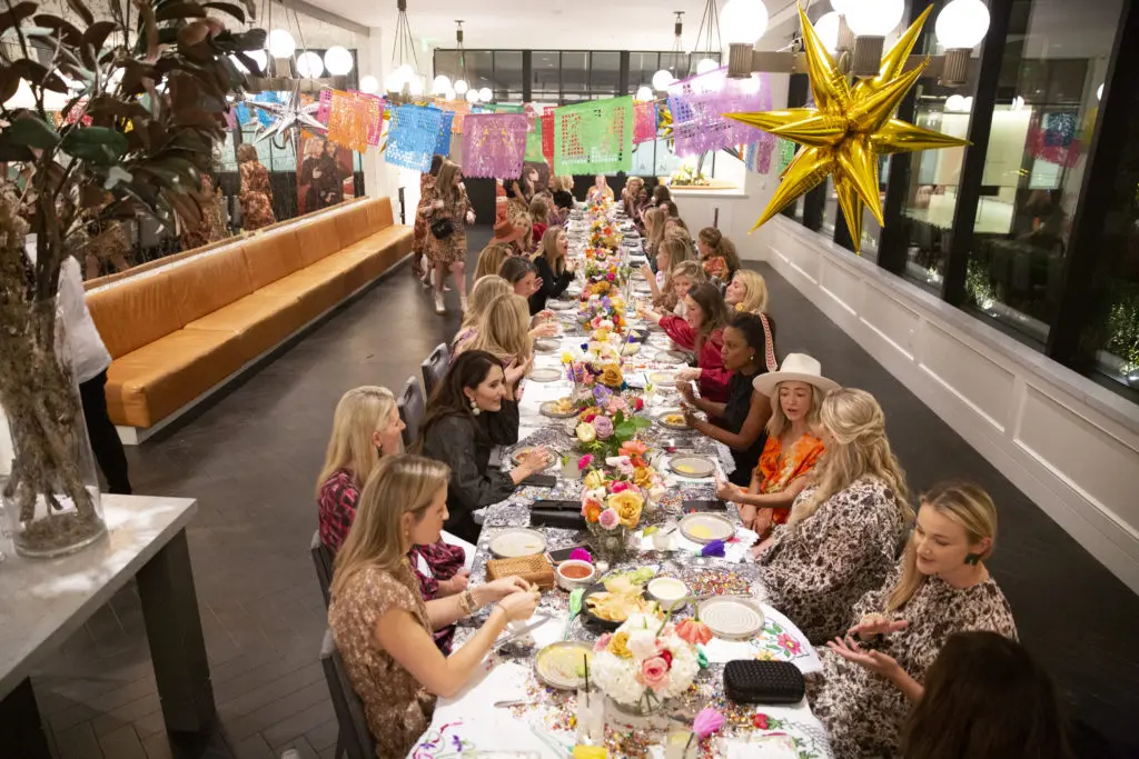 The scene at the Marie Oliver dinner party at Adair Downtown. (Photo by Jenny Antill)