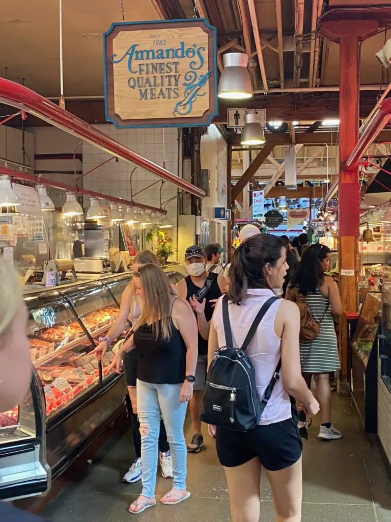 Shopping at Vancouver's Granville Island Public Market are big and delicious. (Photo by Shelby Hodge)