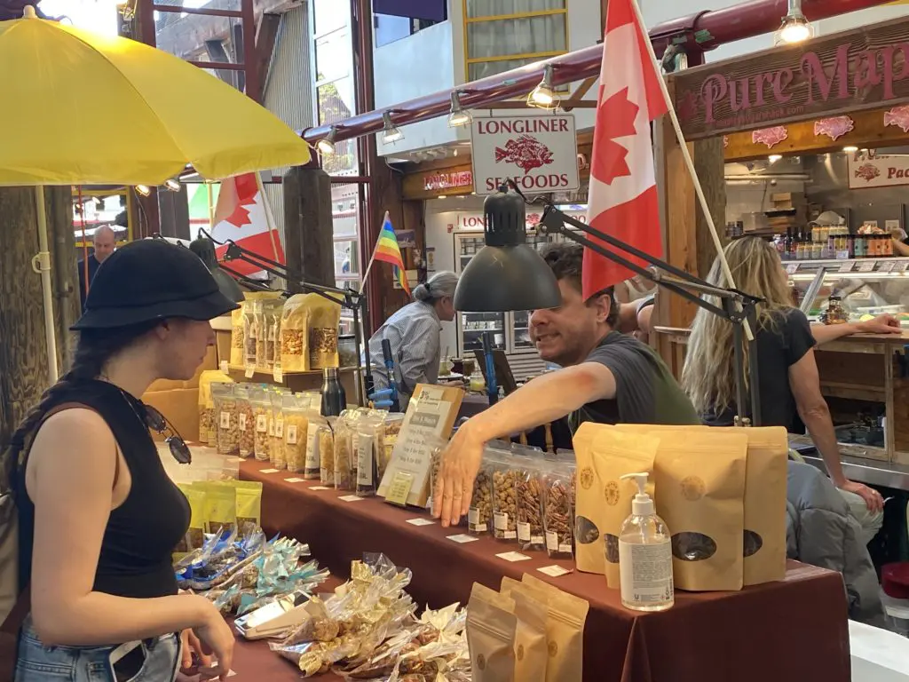 Shopping at Vancouver's Granville Island Public Market are big and delicious. (Photo by Shelby Hodge)