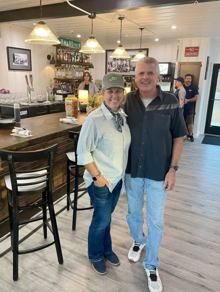  Gigi Howell with Bourke Harvey inside the fresh new space. Photo by Courtney Dabney.