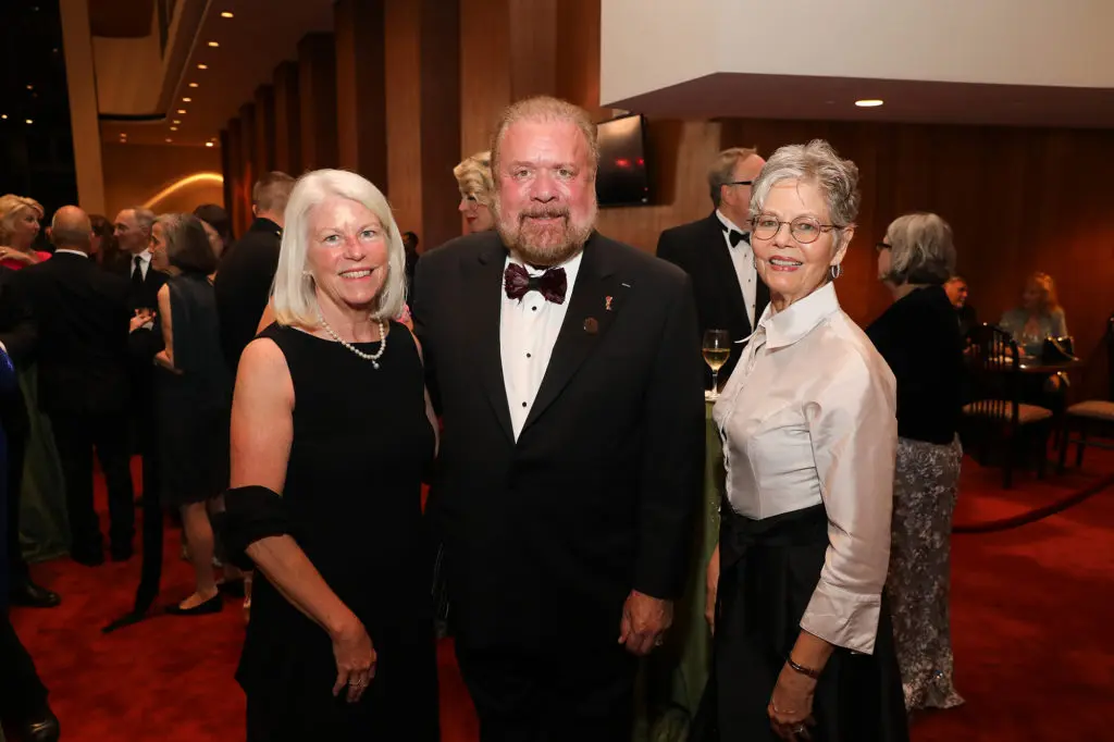 Janet Clark, John Rydman, Ginger Clark at the Houston Symphony Opening Night gala (Photo by Priscilla Dickson)