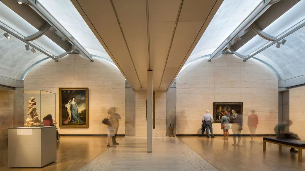 The Kimbell Art Museum's Kahn Building's barrel vaults still leave a major impression. (Photo by Nic Lehoux)