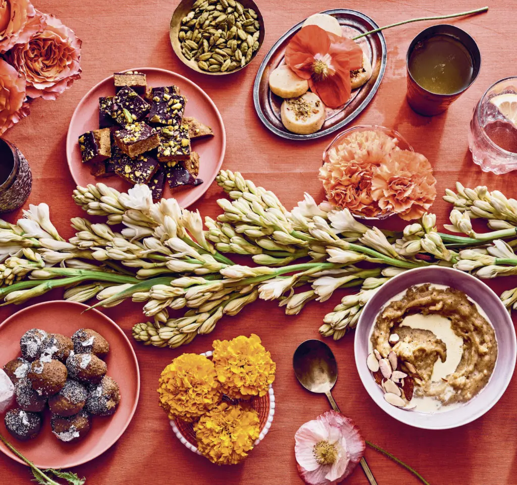 Drinks and desserts are featured in one section of the 'Masala' cookbook.(Photo by 2022 Johnny Autry)