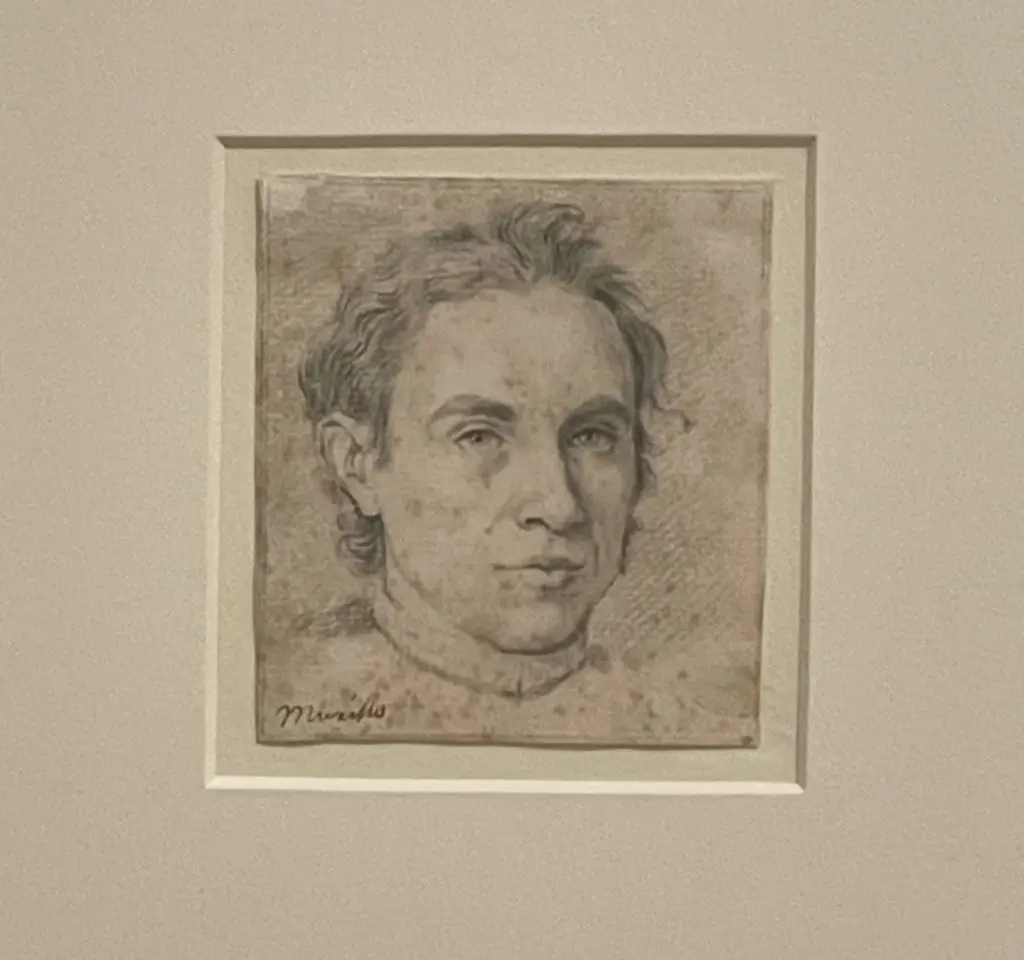 One of Murillo's sketches lending realism to his later paintings. Photo by Courtney Dabney.