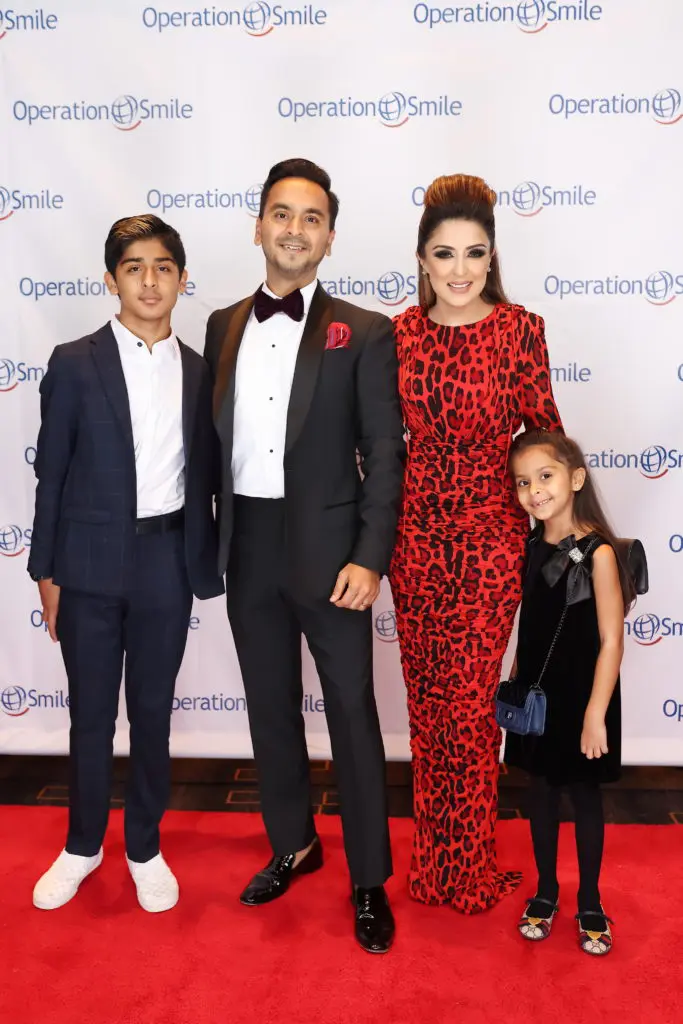 The family supporting and chairing the 2021 Operation Smile Gala in Houston TX