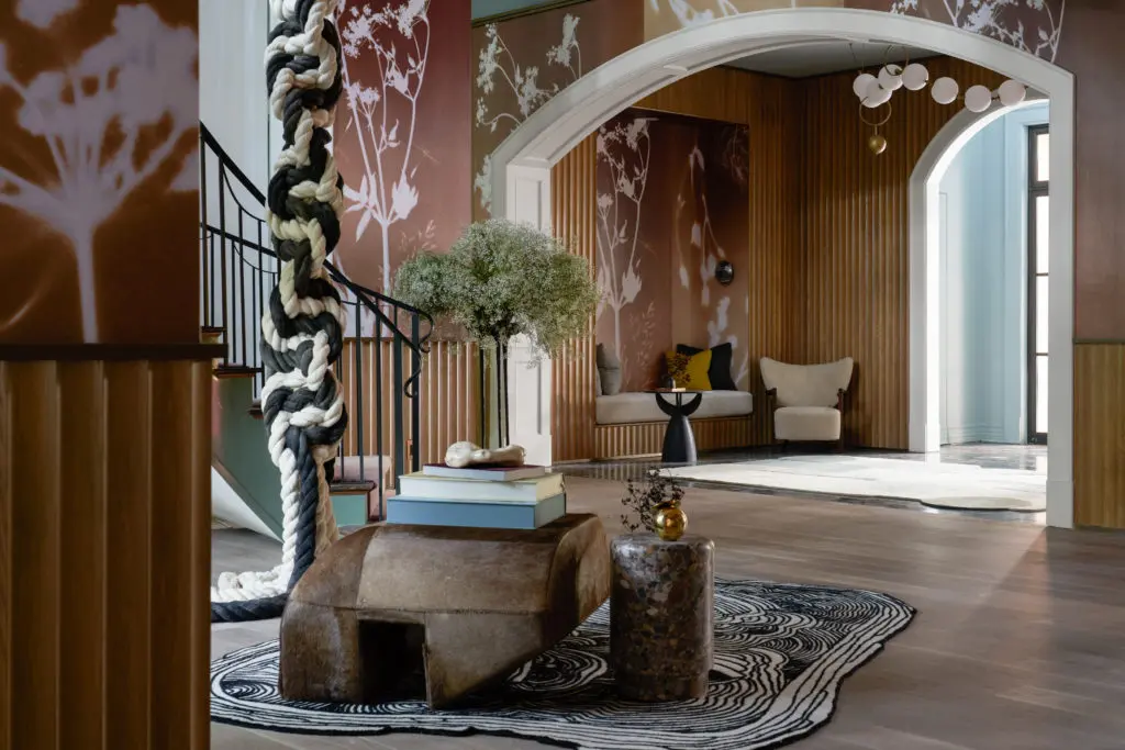 Jean Liu Design's inviting but dramatic entry is loosely inspired by the recent and critically acclaimed film "Everything Everywhere All at Once." (Photo by Nathan Schroder)