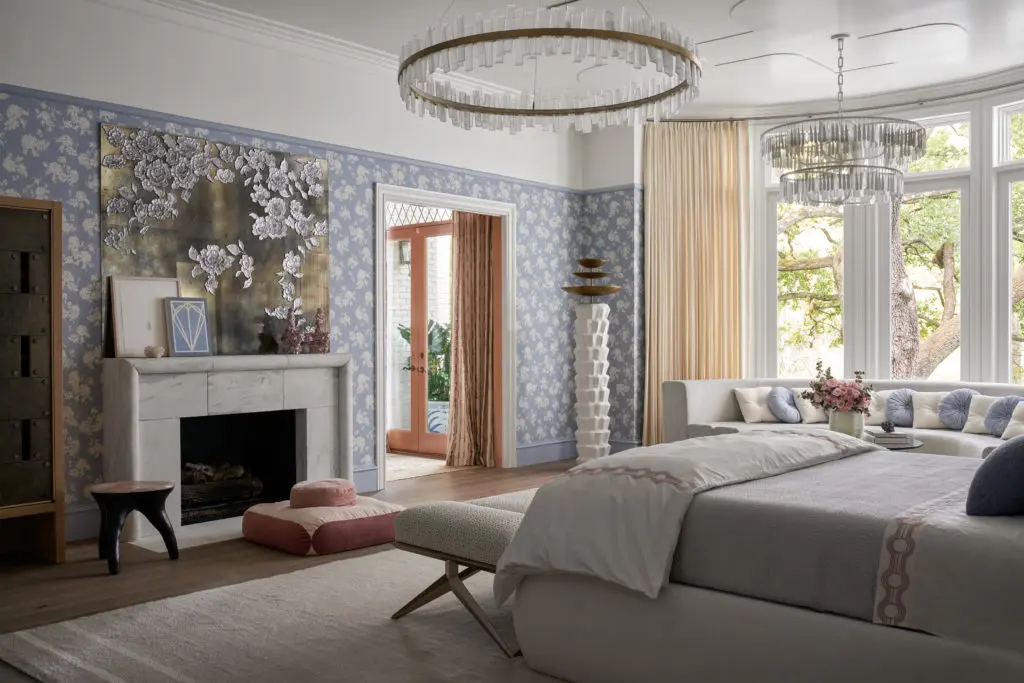 Natasha Baradaran's primary bedroom, The Empowered Woman, is a love letter to femininity. (Photo by Nathan Schroder)
