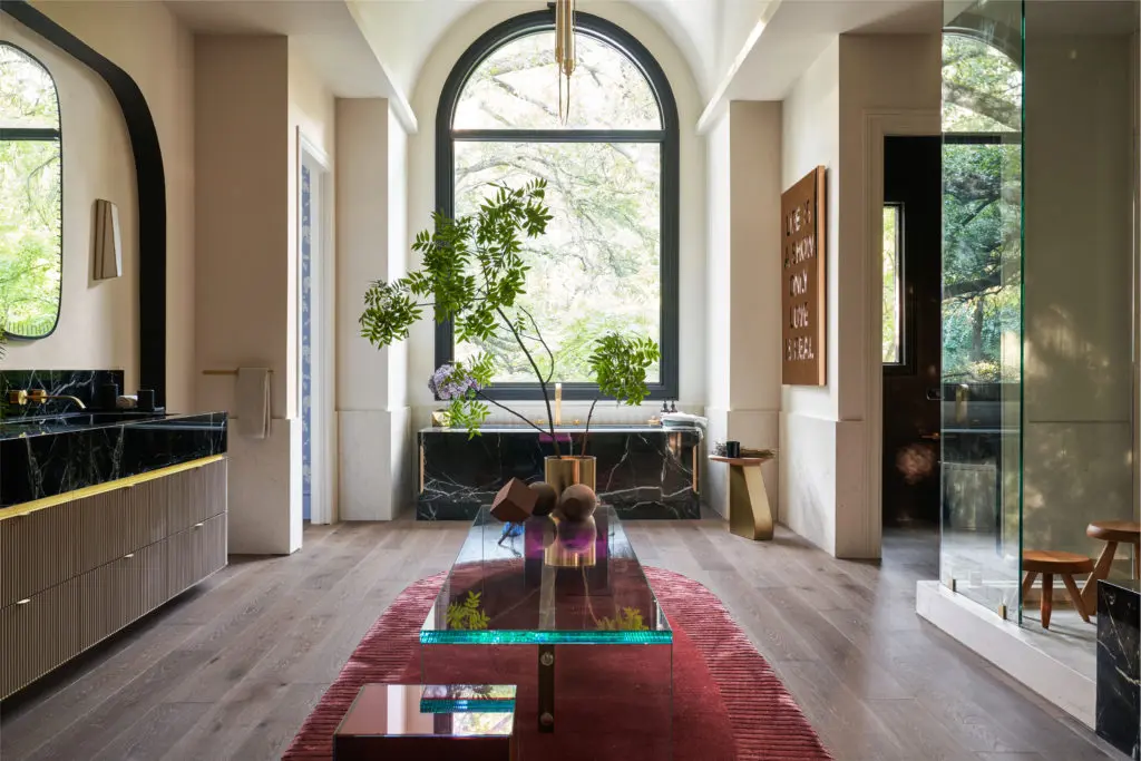 Huma Sulaiman's Parisian Dream Bathroom seduces all the senses. (Photo by Nathan Schroeder)