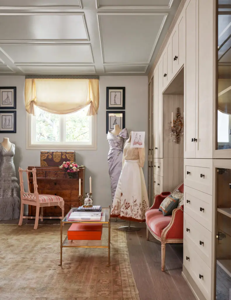  The unabashed luxury of the belle époque informed the Woman's Sitting Room by Schooler Kellogg. (Photo Nathan Schroder)