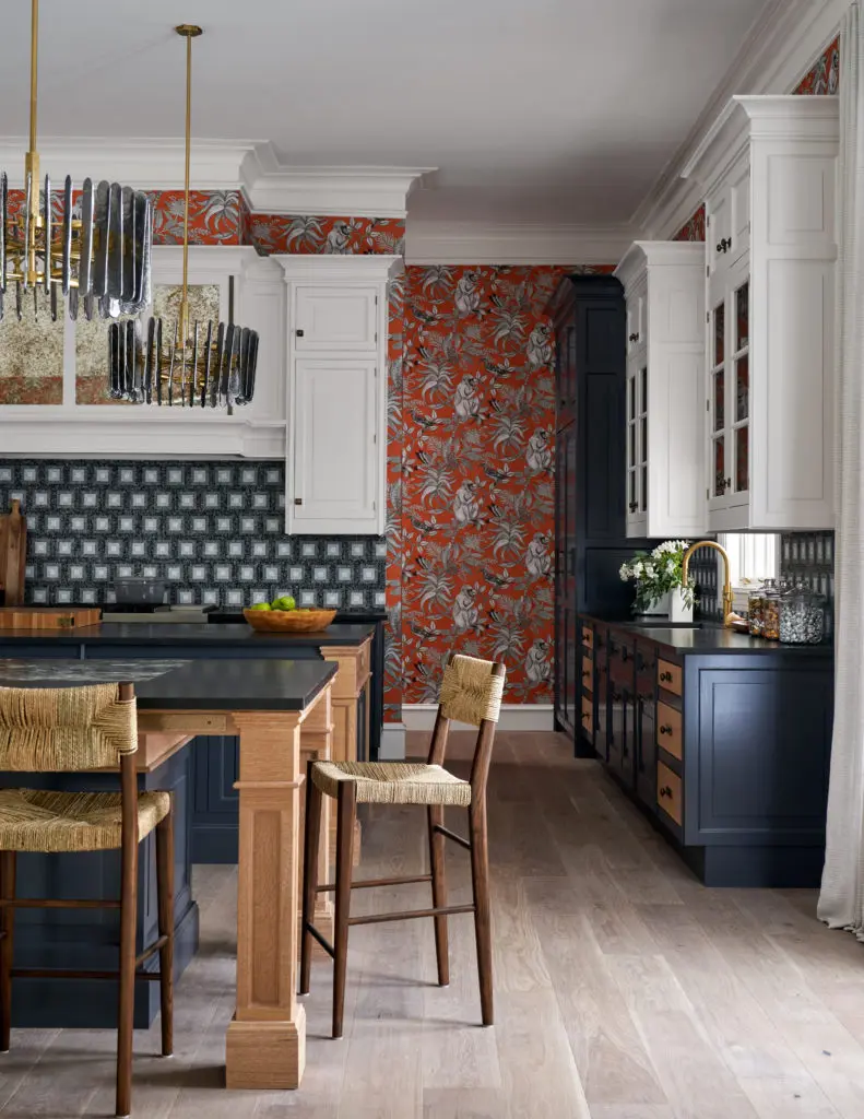 Christopher Peacock's Kitchen Suite is livable yet glamorous enough to suit this magnificent home. (Photo by Nathan Schroder)