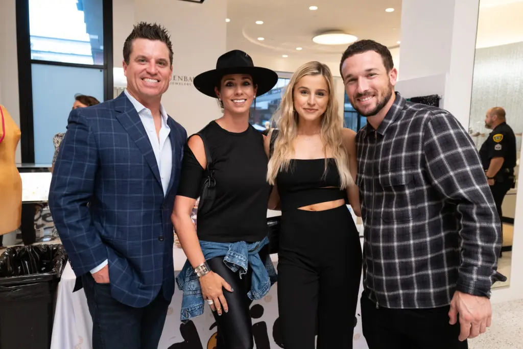 Ryne & Katherine Ponick, Reagan & Alex Bregman at the Houston Astros Team Up event at Tootsies (Photo by Daniel Ortiz)