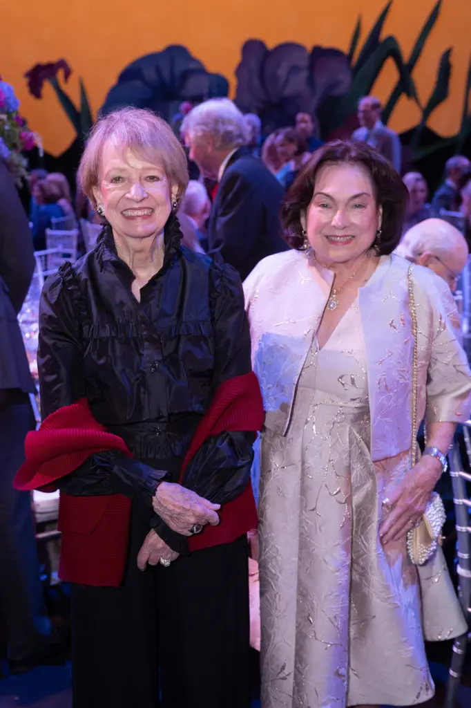 Sandy Godfrey, Rose Cullen at the Houston Ballet Opening Night Onstage Dinner (Photo by Wilson Parish) 